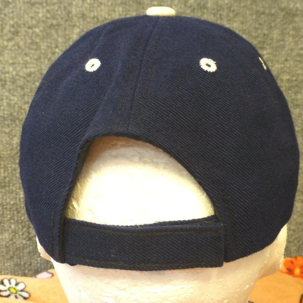 Harley-Davidson Navy Blue Winged Logo Adjustable Baseball Cap Hat Mens OSFM